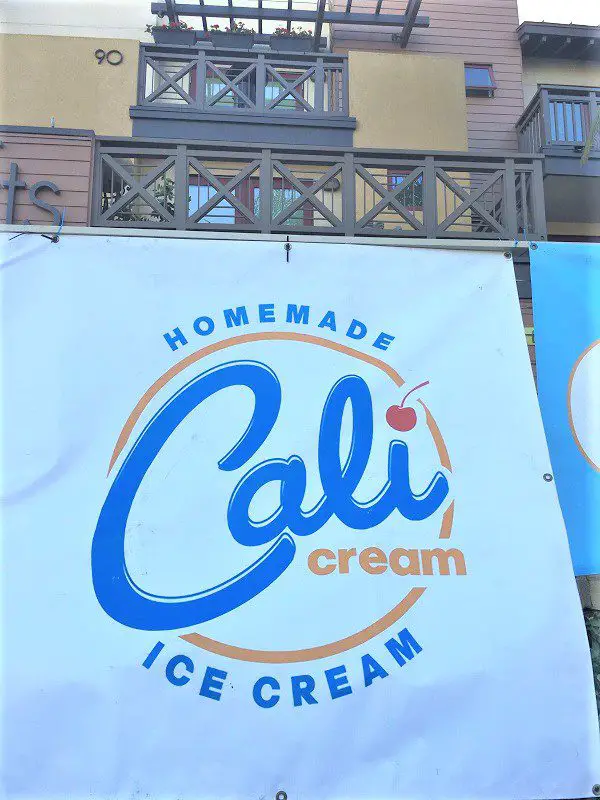 Cali Cream ice cream opening sign - Encinitas ice cream