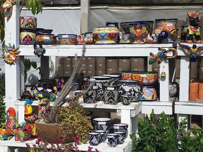 colorful pots at anderson's nursery - nursery in san diego