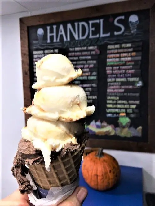 handel's ice cream cone - three scoops - the best ice cream in san diego